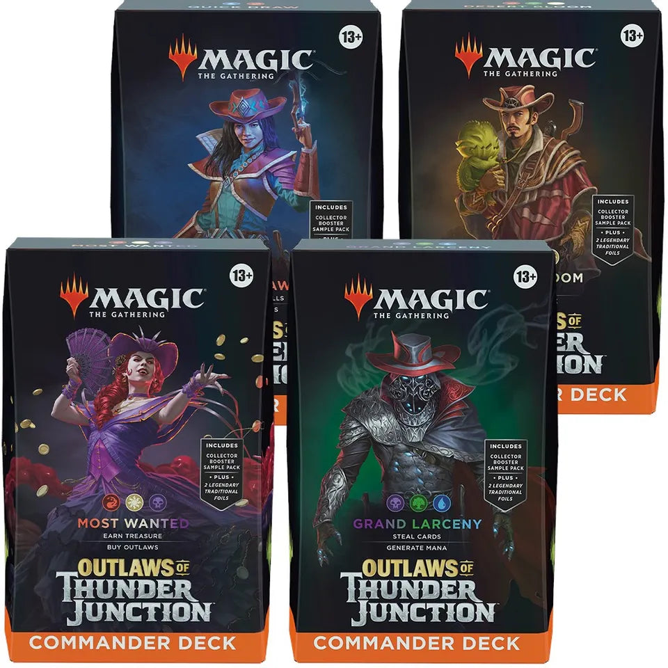 MTG (Any Single Deck) Outlaws of Thunder Junction Commander Deck Display - Commander: Outlaws of Thunder Junction (OTC)