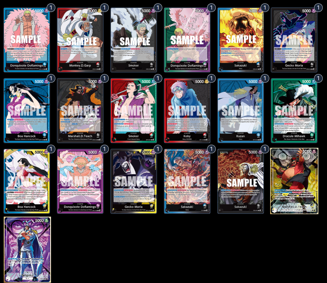 One Piece TCG OP16 Paramount War EGB 3v3 6K Marines & Warlords VS Luffy & Allies!(Full Team's Ticket) (Please Read and Understand Rules)