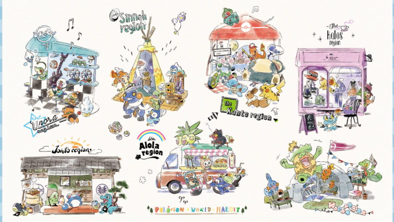 NEW Pokémon World Market Rubber Playmat
