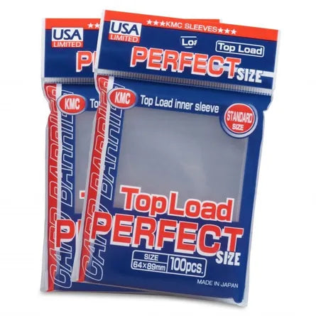 KMC Clear Perfect Fit Top Load Inner Sleeves (100-Pack) - KMC Card Sleeves