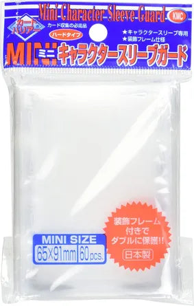 KMC Mini Sized - Character Guard Oversized Sleeves - Clear (60-Pack) - KMC Card Sleeves