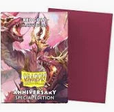 Dragon Shield Dual Matte: Anniversary Special Edition - Red Gold (100-pack) - Dragon Shield Card Sleeves